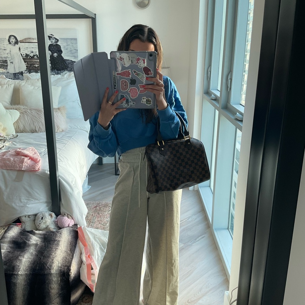 Brown bowling bag